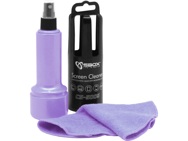 За почистване SBOX CS-5005U Спрей за почистване с лилава микрофибърна кърпа