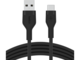 Кабели и Адаптери Belkin BOOST CHARGE Flex Silicone cable USB-A to USB-C - 1M - Black