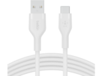Кабели и Адаптери Belkin BOOST CHARGE Flex Silicone cable USB-A to USB-C - 1M - White