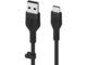 Кабели и Адаптери Belkin BOOST CHARGE Flex Silicone cable USB-A to USB-C - 2M - Black