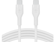 Кабели и Адаптери Belkin BOOST CHARGE Flex Silicone cable USB-C to USB-C 2.0 - 1M - White