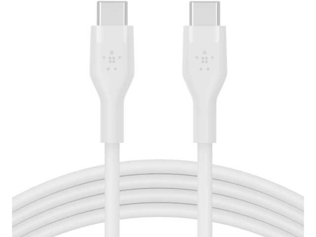 Кабели и Адаптери Belkin BOOST CHARGE Flex Silicone cable USB-C to USB-C 2.0 - 1M - White