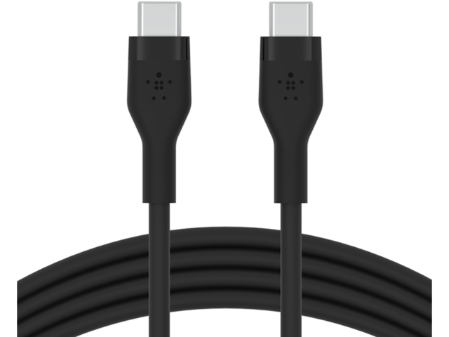 Кабели и Адаптери Belkin BOOST CHARGE Flex Silicone cable USB-C to USB-C 2.0 - 2M - Black