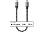 Кабели и Адаптери Satechi USB-C to Lightning Short Cable 25cm - Space Grey