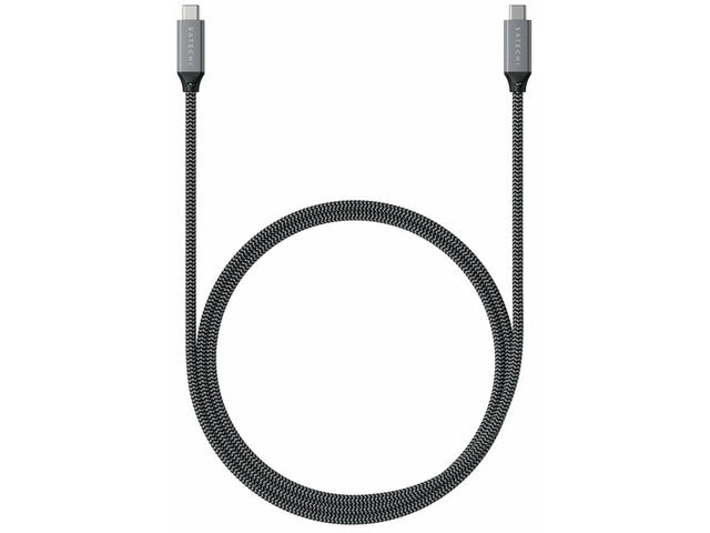 Кабели и Адаптери Satechi USB4 C-To-C Braided Cable 40 Gbps 80cm - Grey