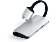 USB Хъб Satechi TYPE-C Dual Multimedia Adapter - Silver