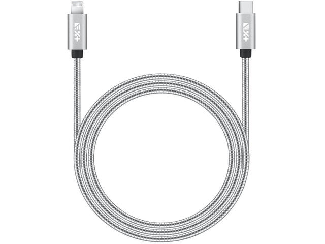 Кабели и Адаптери Next One USB-C to Lightning Metallic Cable 1.2m Silver