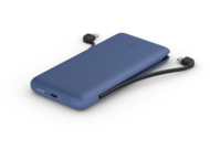 Външни батерии Belkin BOOST CHARGE Plus 10K USB-C Power Bank with Integrated Cables - Blue