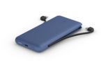 Външни батерии Belkin BOOST CHARGE Plus 10K USB-C Power Bank with Integrated Cables - Blue