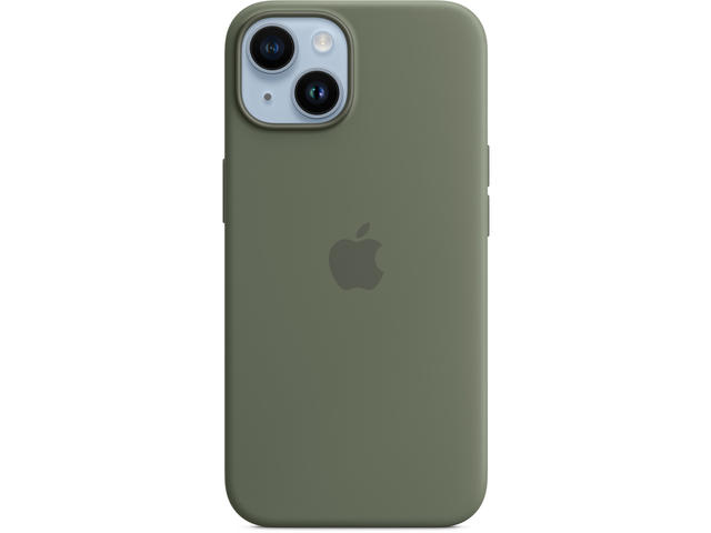 Калъфи Apple iPhone 14 Silicone Case with MagSafe - Olive (SEASONAL 2023 Spring)