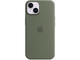 Калъфи Apple iPhone 14 Silicone Case with MagSafe - Olive (SEASONAL 2023 Spring)
