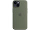 Калъфи Apple iPhone 14 Silicone Case with MagSafe - Olive (SEASONAL 2023 Spring)
