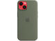 Калъфи Apple iPhone 14 Silicone Case with MagSafe - Olive (SEASONAL 2023 Spring)