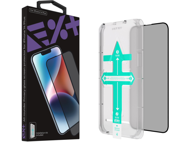Защитно фолио Next One All-Rounder Privacy Glass Screen Protector For iPhone 14 Plus