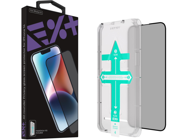 Защитно фолио Next One All-Rounder Privacy Glass Screen Protector For iPhone 14