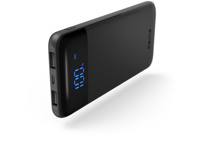Външни батерии Hama "LED10" Power Pack, 10000 mAh, anthracite