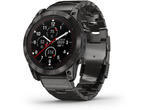 Смарт часовници Garmin fenix 7X Pro Sapphire Solar Edition - Carbon Gray DLC Titanium с Vented Titanium каишка
