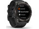 Смарт часовници Garmin fenix 7X Pro Sapphire Solar Edition - Carbon Grey DLC Titanium с Black каишка