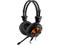 Слушалки A4TECH HS-28, в черно-оранжево