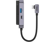 USB Хъб Baseus PadJoy 6-портов адаптер Type-C HUB Dark gray