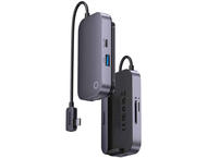 USB Хъб Baseus PadJoy 6-портов адаптер Type-C HUB Dark gray