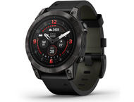 Смарт часовници Garmin Epix Pro (Gen 2) Sapphire Edition 47 мм Carbon Grey DLC Titanium с Black кожена каишка