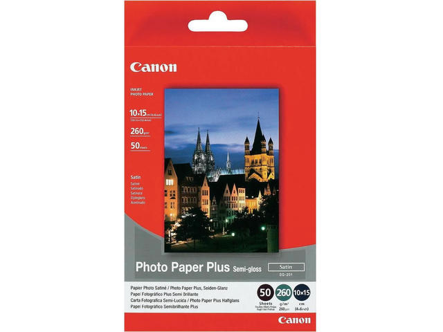 Хартия Canon Plus Semi-gloss SG-201, 10 x 15 см