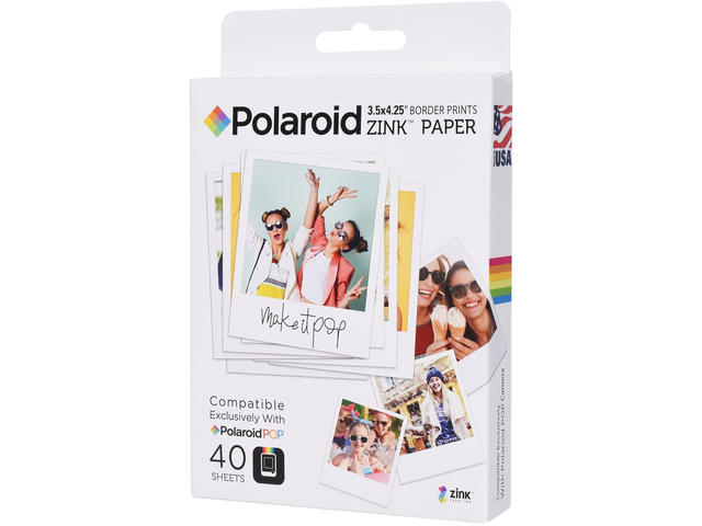 Хартия Polaroid Zink 3 x 4 инча, 40 броя