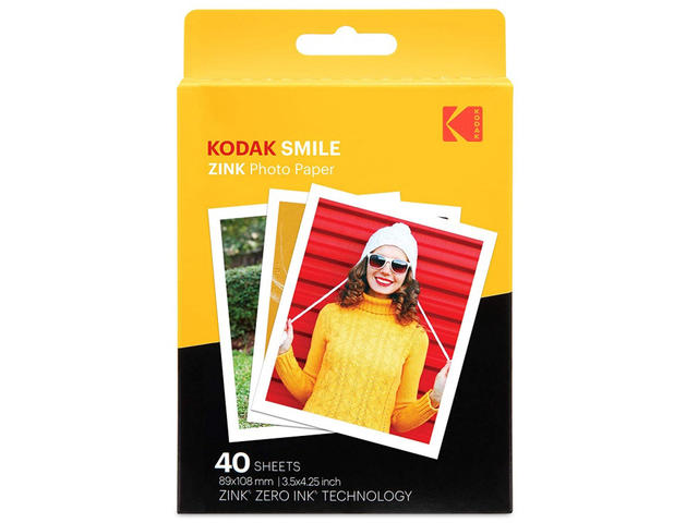 Хартия Kodak ZINK 3 x 4 инча, 40 броя