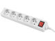 Разклонители Lanberg power strip 3 м, 5 гнезда, бял