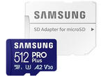 Карти памет 512GB Samsung microSD Card PRO Plus with Adapter