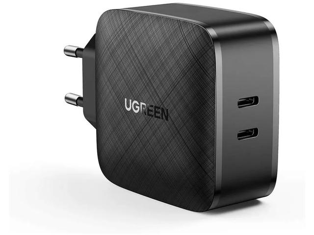 Зарядни устройства Ugreen 2-портово бързо зарядно устройство PD, 65W