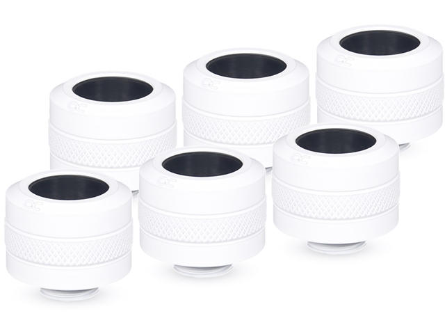 Фитинги Alphacool Eiszapfen PRO 16mm HardTube fitting G1/4 - white 6 pack