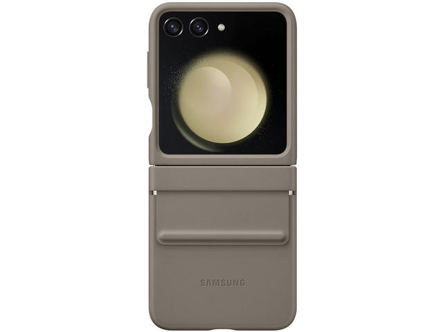 Калъфи Samsung Galaxy Z Flip5 калъф от екокожа, Etoupe