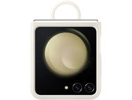 Калъфи Samsung Galaxy Z Flip5 силиконов калъф с ринг, Cream