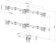 Стойки и маси SBOX LCD-352-6