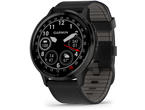 Смарт часовници Garmin Venu 3 Slate безел с Black корпус и кожена каишка