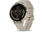 Смарт часовници Garmin Venu 3S Soft Gold безел с French Grey корпус и силиконова каишка 