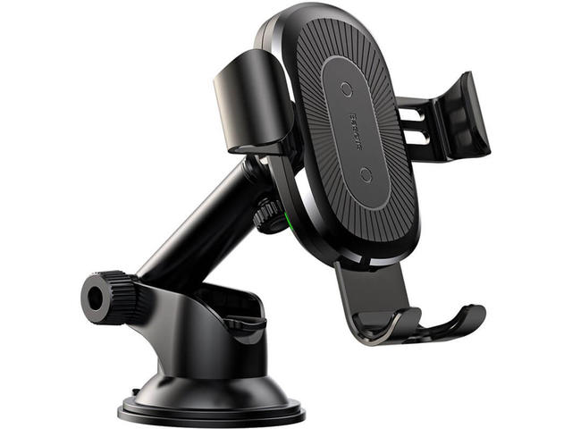 Стойки за мобилни устройства Baseus + Qi Charger WXYL-A01 - черна