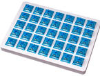 Суичове за клавиатури Keychron Gateron Phantom Blue Switch, Комплект 35 броя