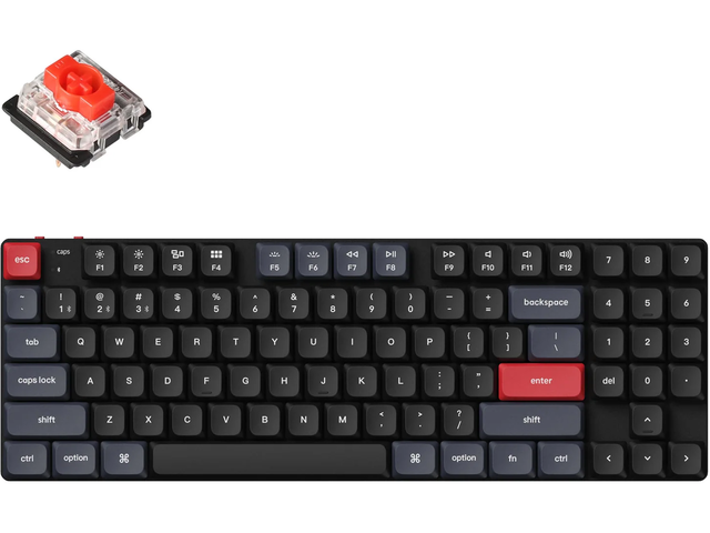 Клавиатури Keychron K13 Pro TKL Low Profile Gatheron Red Switch - RGB Backlight, Aluminium Frame