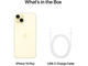 Смартфони Apple iPhone 15 Plus - 6GB RAM / 128GB, Yellow
