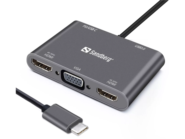 Докинг станции Sandberg USB-C Dock