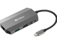 Докинг станции Sandberg USB-C 6-в-1 Travel Dock