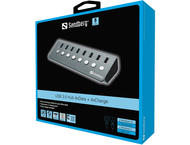 USB Хъб Sandberg USB 3.0 Hub 4xData + 4xCharge