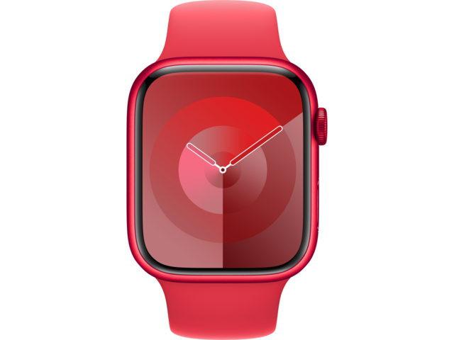 Смарт часовници Apple Watch S9 GPS 45mm RED Alu Case w RED Sport Band - M/L