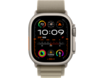 Смарт часовници Apple Watch Ultra2 Cellular, 49mm Titanium Case w Olive Alpine Loop - Small