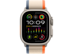 Смарт часовници Apple Watch Ultra2 GPS + Cellular, 49mm Titanium Case w Orange/Beige Trail Loop - S/M