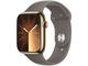 Смарт часовници Apple Watch S9 Cellular 41mm Gold Stainless Steel Case w Clay Sport Band - S/M