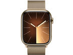 Смарт часовници Apple Watch S9 Cellular 41mm Gold Stainless Steel Case w Gold Milanese Loop